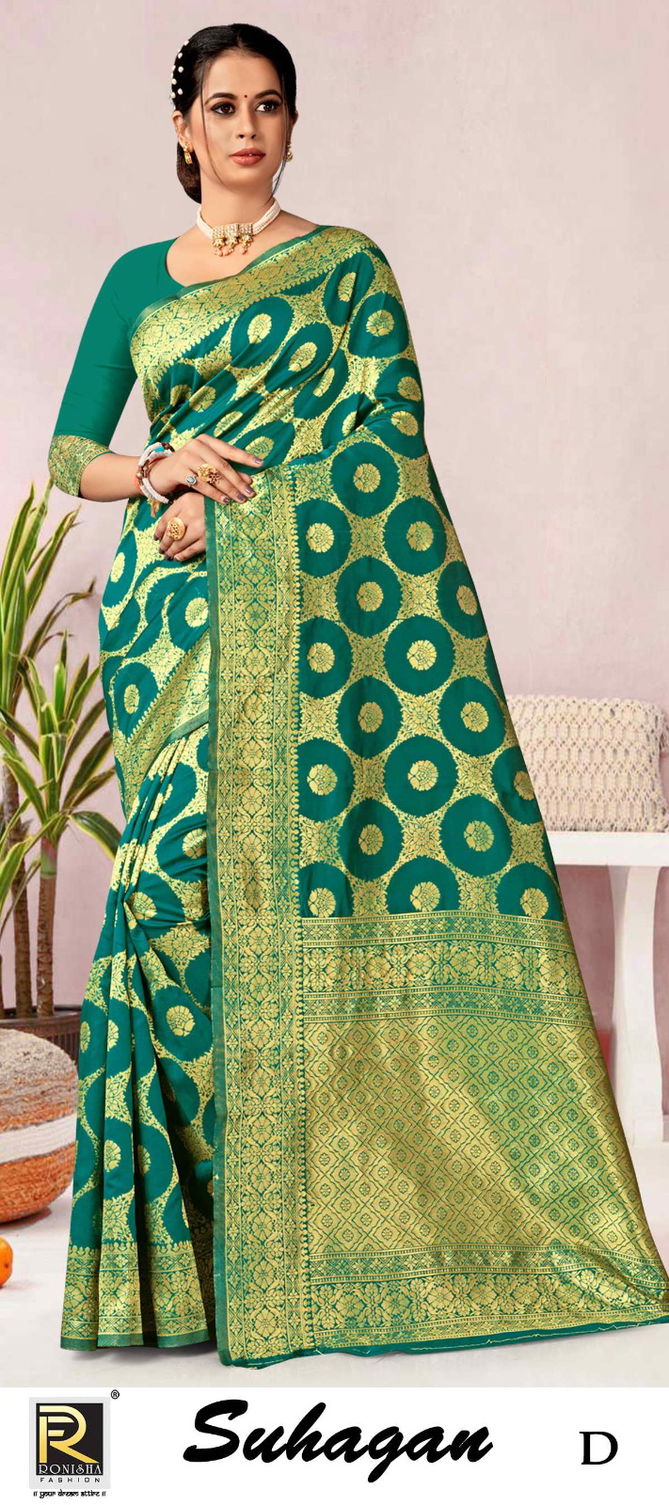 Ronisha Suhagan Designer Saree Catalog
